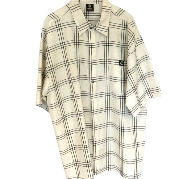 Low Rider Magazine Other - Low Rider Magazine Men's Button Front Short Sleeve Dress Shirt Size XL